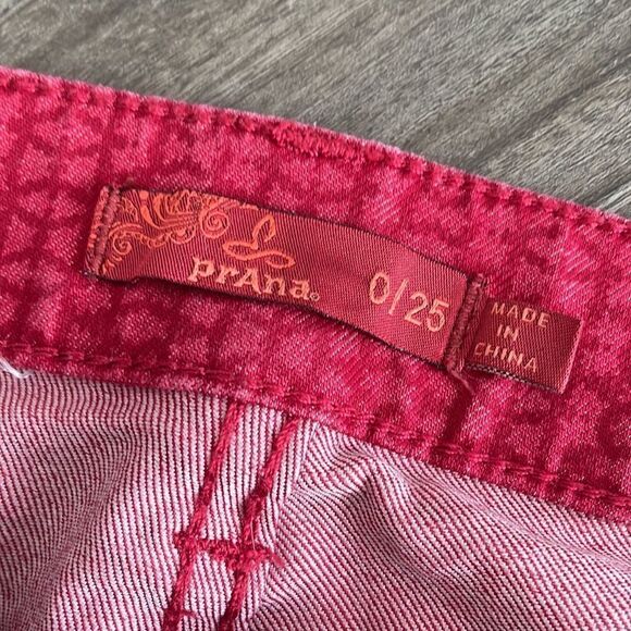 Prana•Kara•Organic Cotton•Red•size 0/25• like new (B-1534) - Picture 5 of 12